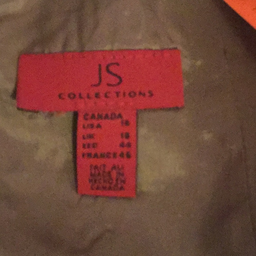 Js Collection Leaf Shell Back Zipper 16 - image 5